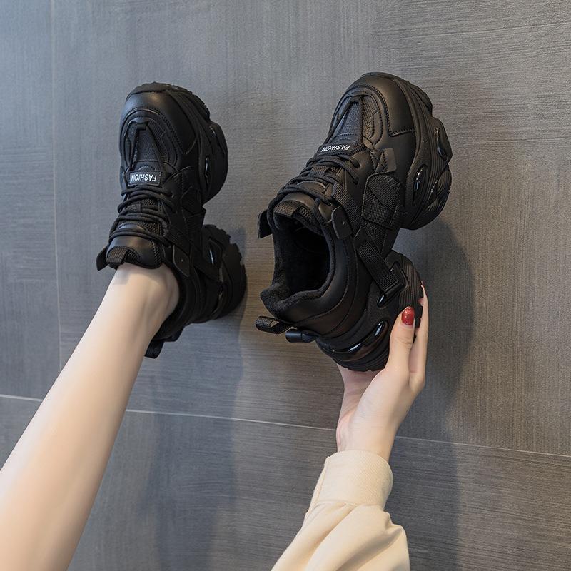 Autumn new air cushion bottom thick sole versatile casual breathable heightening shoes sports casual shoes women