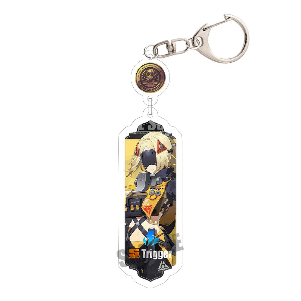 Game Zenless Zone Zero Acrylic Keychain Aria Cissia Nangong Yu Backpack Keyring Pendant Belle Nicole Demara Decorative Ornament