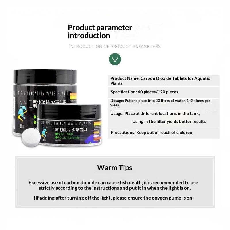 60/120 stk. Tabletter Form Co2 Tablet Diffusor Tabletter Kuldioxid Kuldioxid Generator Co2 Diffusor Diffusor Tabletter