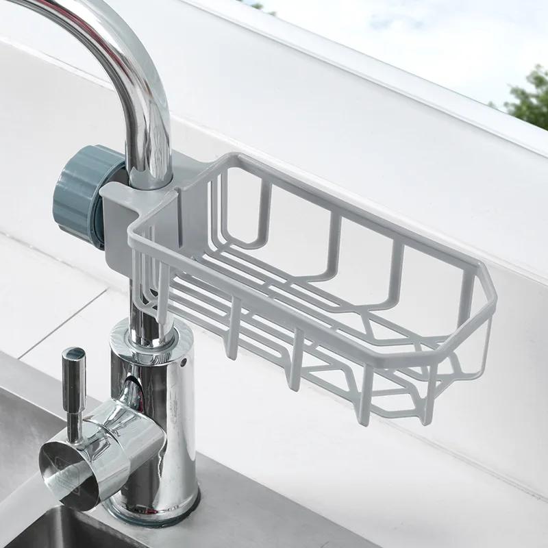 

1 шт. кухонная раковина сливная полка для хранения губки держатель для крана мыльница полка корзина органайзер регулируемые аксессуары для ванной комнаты серый