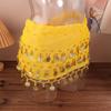 Three Layers Bellydance Waist Chain Gold Color Coins Hip Scarf Wrap  Female Accessories