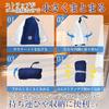 SAUNA REPUBLIC Imabari Towel Certified Sauna Hat with Curl Strap, Made in Japan, Large, Quick-Drying Sauna Cap (Gray x Navy)