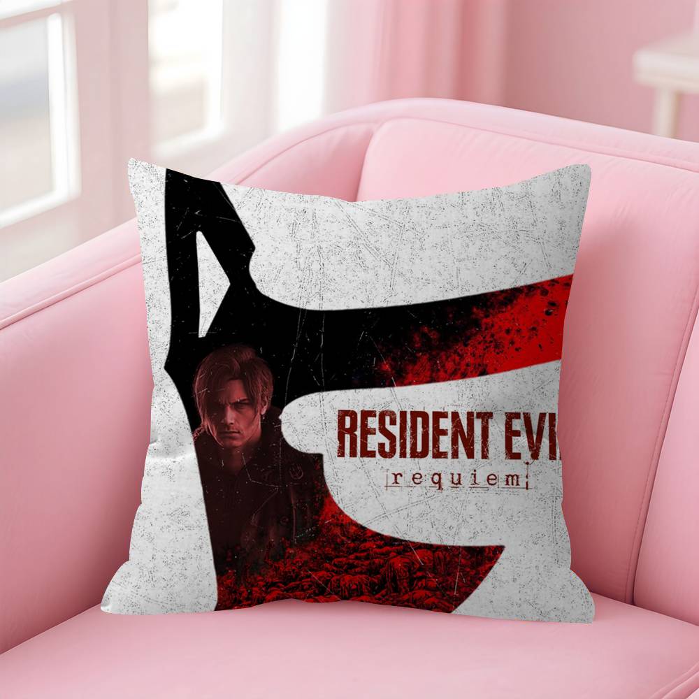 Cushion Cover Pillowcase Upholstery Sofa Throw Pillow Home Decor Pillowcas Game RResident Evil Requiem