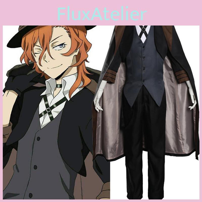 Bungo Stray Dogs Nakahara Chuuya Cosplay Costume Stylish Middle Ages Detective Attire