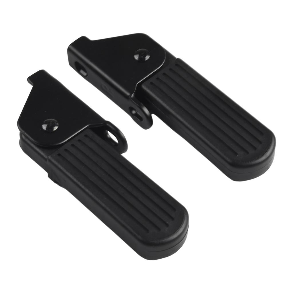 1pair Electric Moped Front Pedal Scooter Front Foldable Pedal Leg Support Pad Thickened Steel Plate Accessories