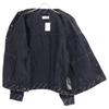 Balenciaga [/Inland Regulär] 675208 Gebrauchte BB Monogram Denimjacke XS schwarzGebraucht
