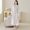 In Stock Flannel Couple's Bathrobe - Unisex Hotel B&B Long Bathrobe
