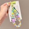 [Longsheng] Mobile phone lanyard removable braided hand rope short wrist ring dual-purpose portable women's dopamine contrasting