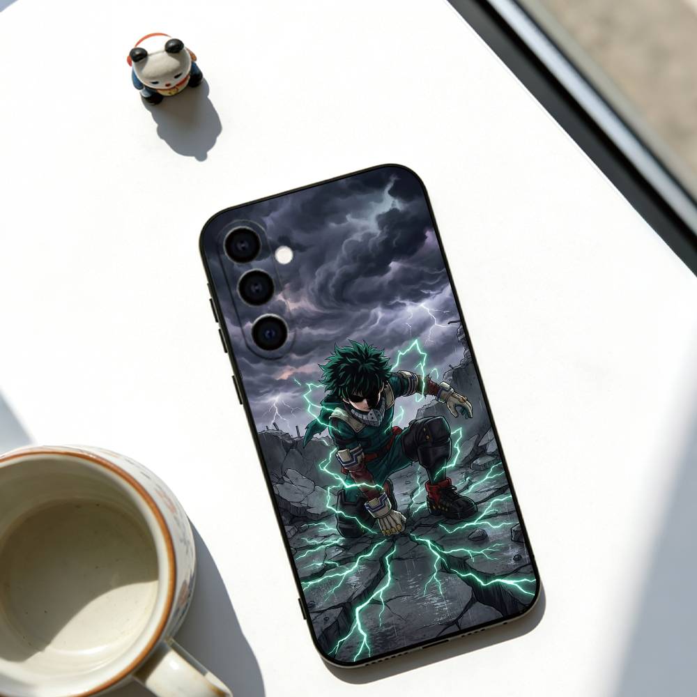 

Izuku Midoriya Phone Case For Samsung Galaxy A73,A72,A71,A70,A53,A52,A51,Soft Black Cover Samsung a73 5g