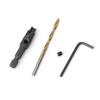 #5 #6 #8 #10 #12 Woodworking Hole Opener Hexagonal Screw Hardware Tool Countersink Drill Bit Taper Hole Drilling and Reaming