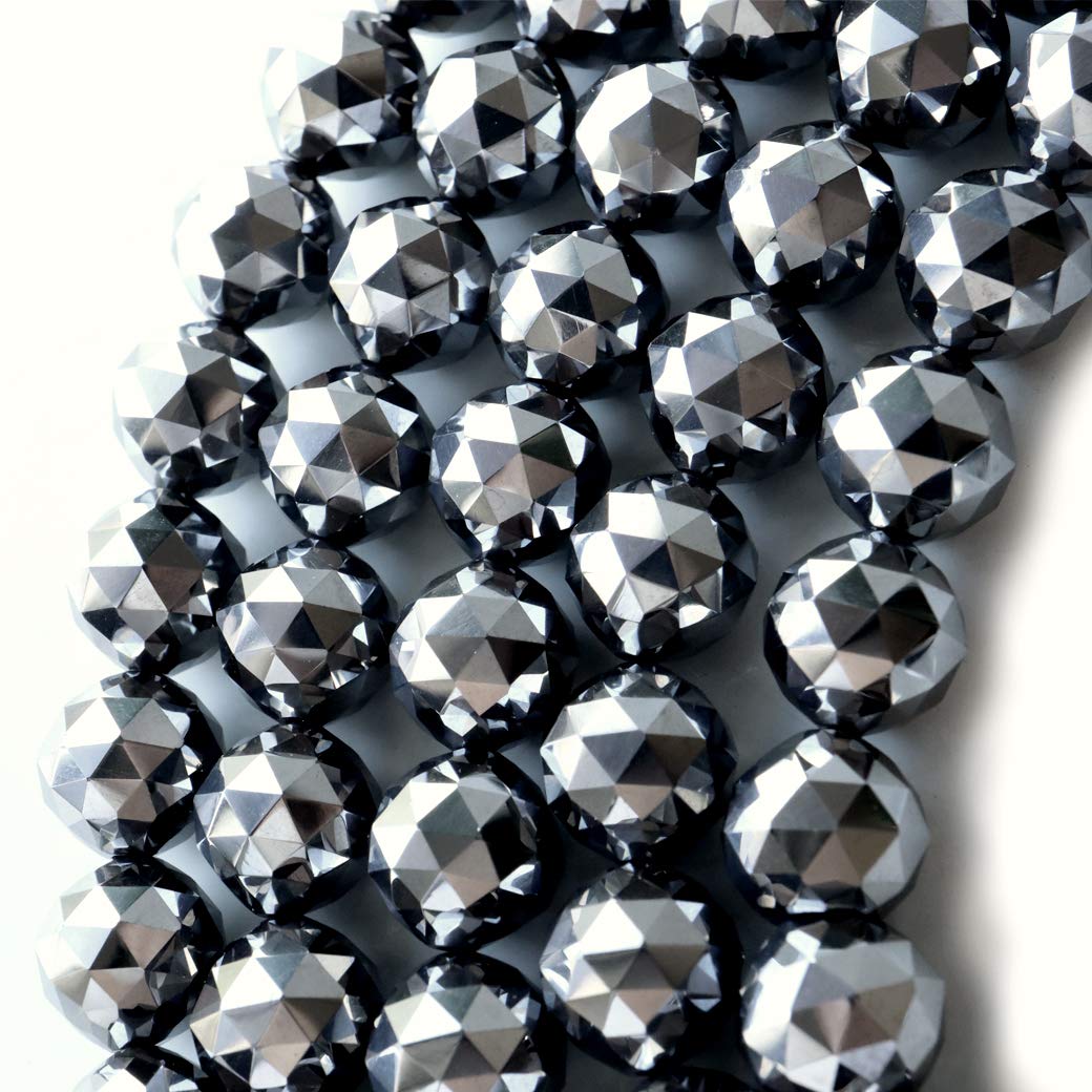 

[ЗОЛОТОЙ КАМЕНЬ] Бусины из руды терагерца с огранкой 100 граней, длиной 40 см, огранка «звезда», треугольная огранка, аксессуары ручной работы, продаются нитями, 10 мм