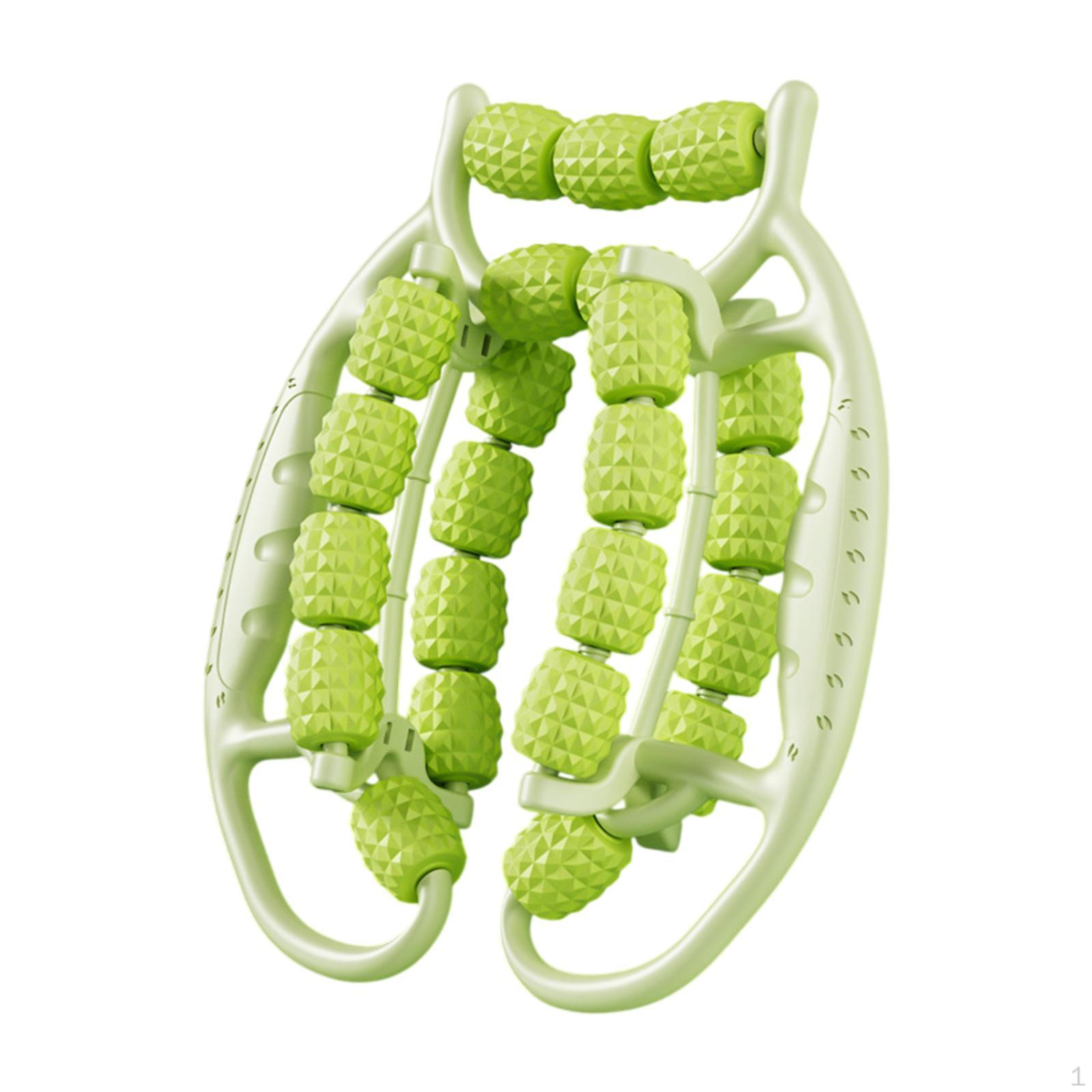 

Массажер для ног, роликовый, глубокий массаж тканей, ручная 23-точечная роликовая фиксация для занятий спортом в спортзале