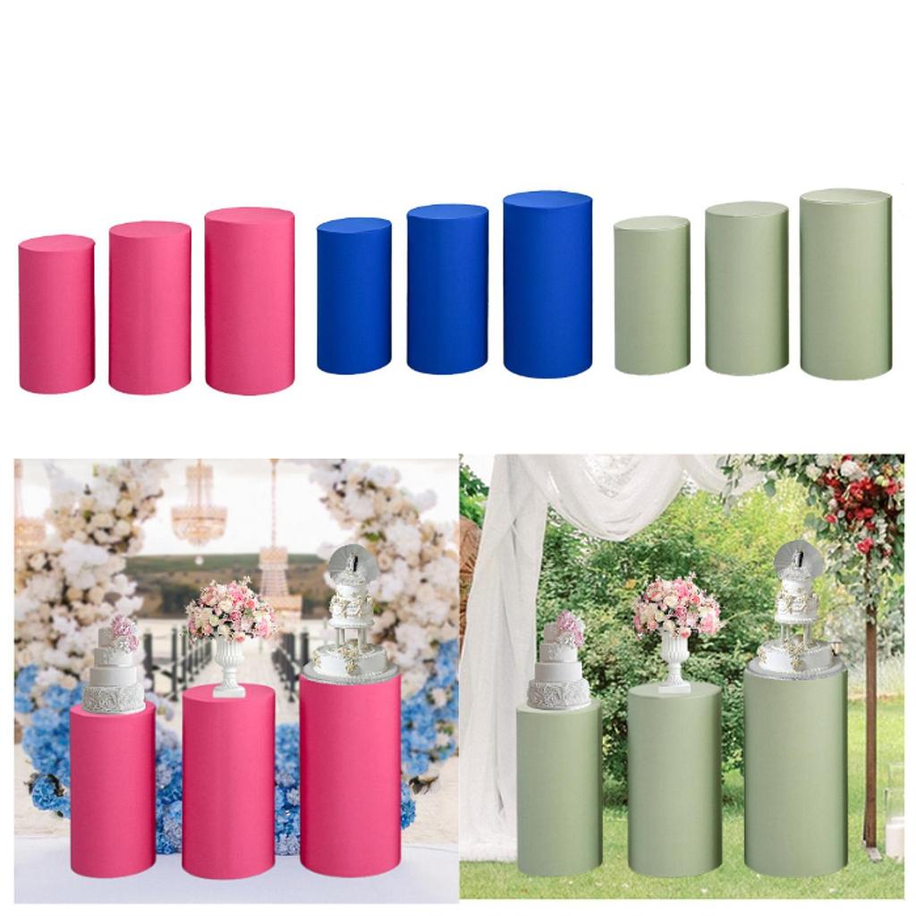 3x Cylinder Pedestal Covers Cylinder Stands Cover Comfortable Touching Cylinder