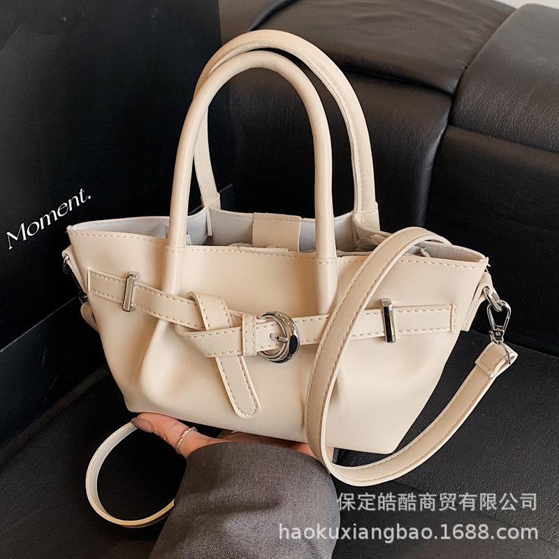 

Популярная в этом году женская сумка 2025 новая ретро летняя сумка через плечо кроссбоди повседневная портативная сумка-ведро коричневый