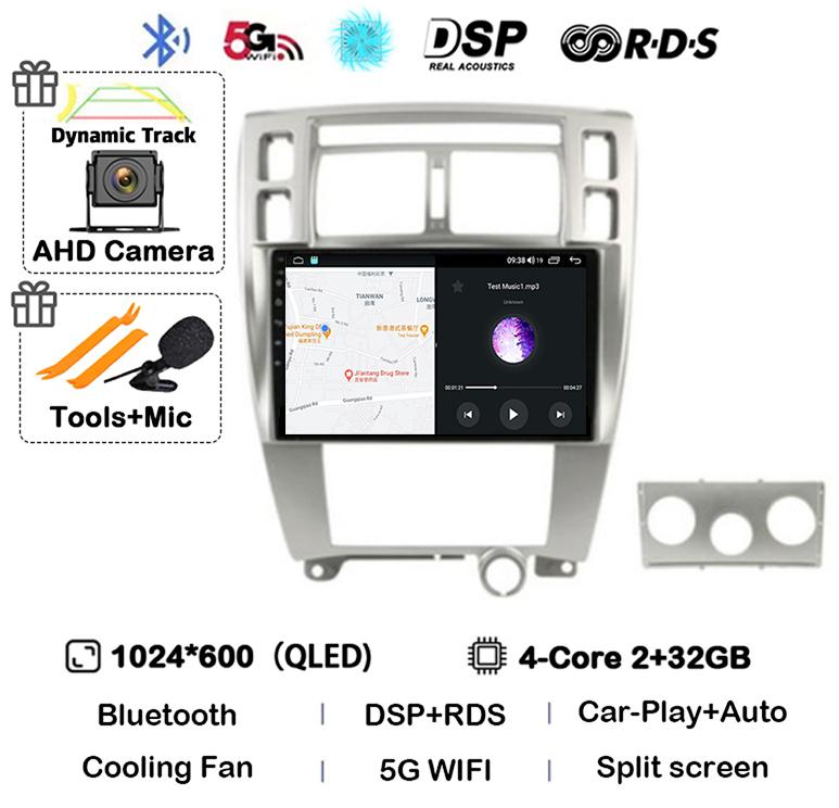 

Android 14 Carplay Auto WIFI+4G For Hyundai Tucson 2004 2005 2006 2007 2008 2009 Car Radio Multimedia Video Player GPS Stereo BT
