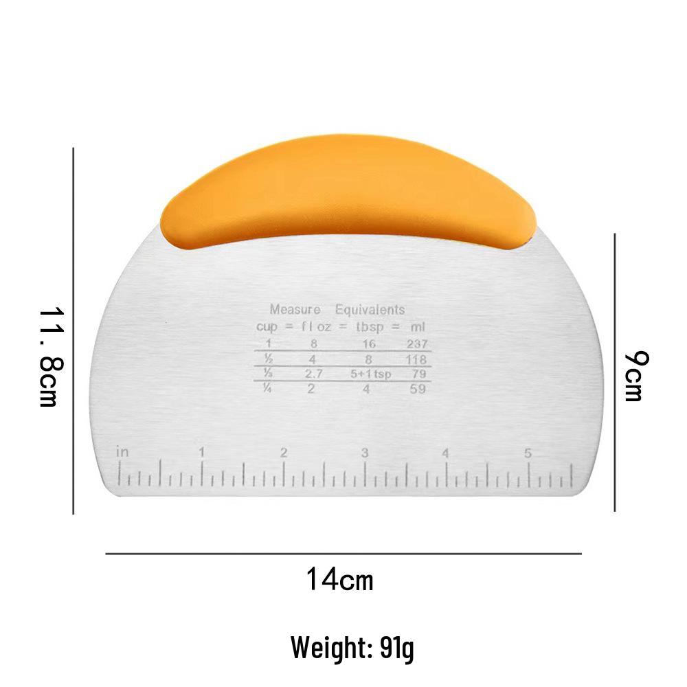 Stainless Steel Dough Cutter with Wooden Handle