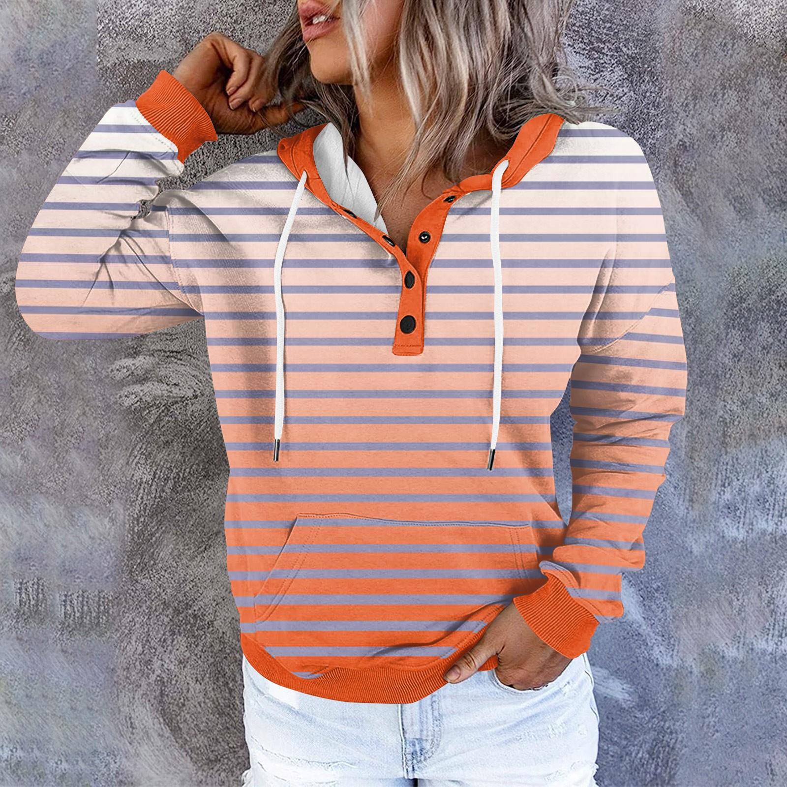 Женские толстовки с капюшоном на пуговицах и шнуровке — фото 8