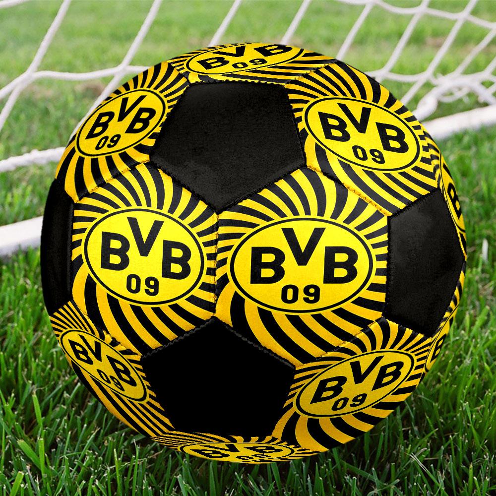Pallone da calcio Borussia Dortmund Indoor Misura 5 Colorato Cucito a Macchina PVC Pronto per la Competizione Resistente Alto Rimbalzo