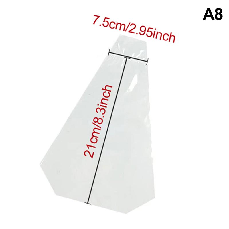 

100 шт., утолщенные треугольные прозрачные пакеты для сэндвичей с хлебом, пакеты для выпечки пищевых продуктов