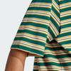 Adidas Originals 80s Oversized Stripe Polo Shirt Women Polo Shirts Forest-Green JC6162