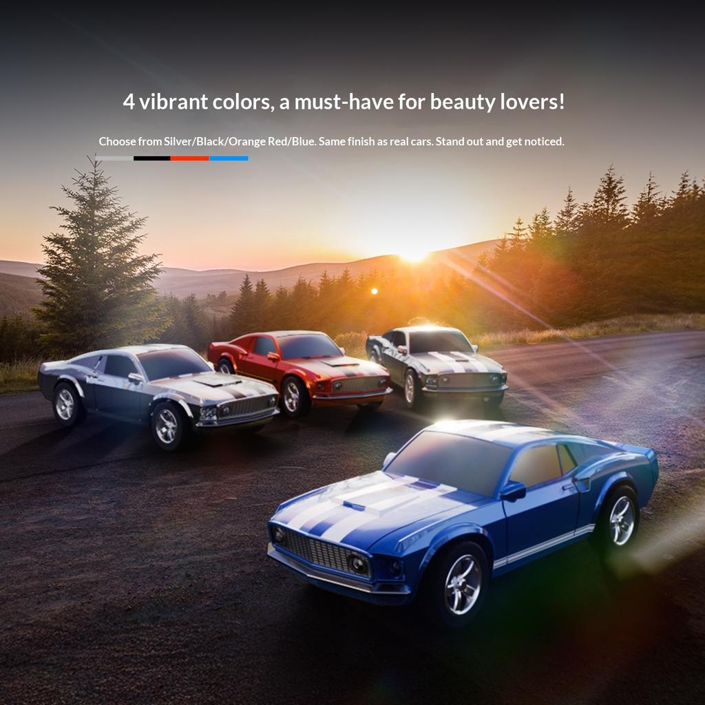 Olans Rc Car 1:64 Hardcore Mustang Rc Drift Car Mini Rc Car Professional Small Proportion Rear Wheel Dri High Quality