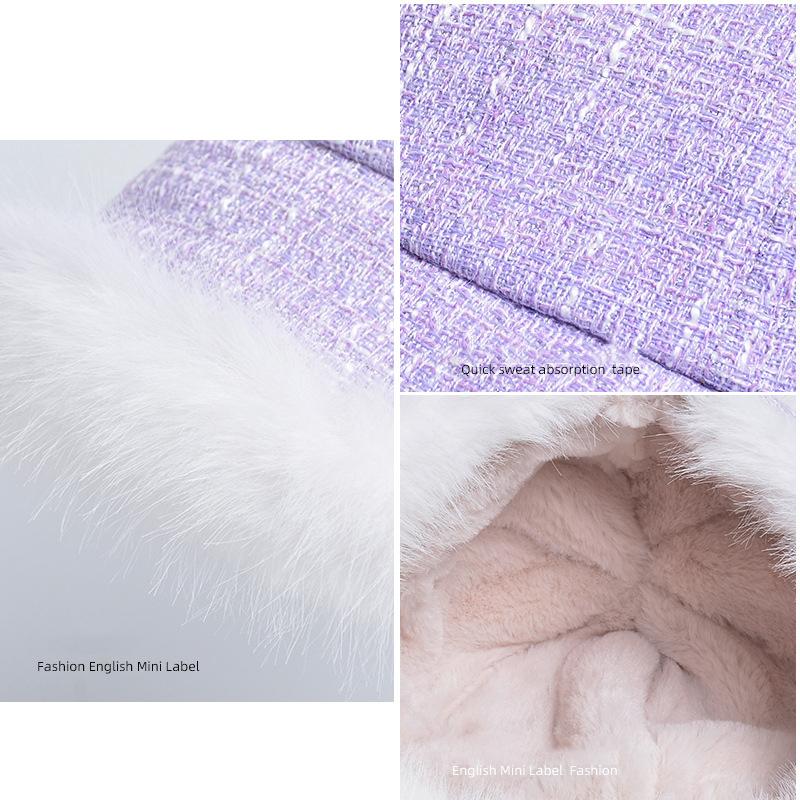 2023 Fluffy Bucket Hat Women Winter Warm Thicken Cold Protection Fisherman Cap High Quality Plush Thieken Fashion Ladies Panama Hat