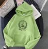 Plus Size Women's Black Hooded Hoodie for Autumn Ladies Letter Print Oversize Long Sleeve Sweatshirt