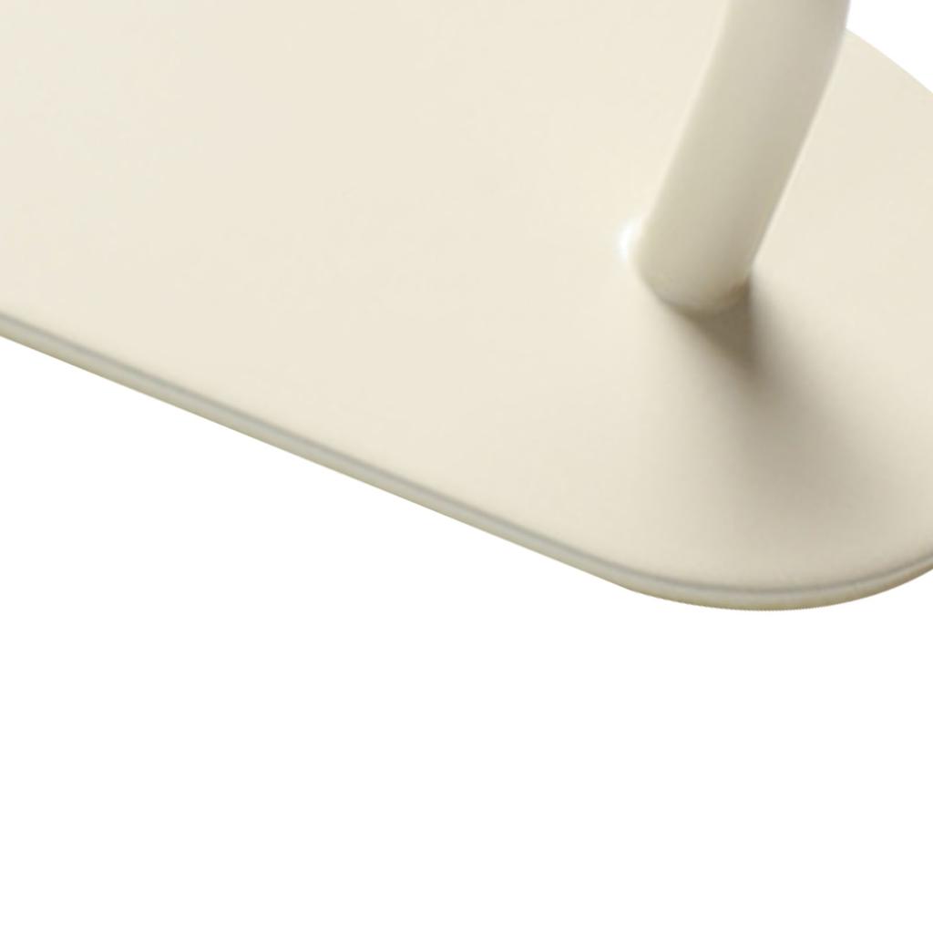 Adhesive Wall Hook Iron Decorative Heavy Duty Towel Hook for Home Bedroom Living Room Kitchen Cream White