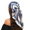 90*90cm Silk Scarf Scarftop Headwraps For Woman Fashion Four Seasons Hair Accessories Hijab Foulard Bandana Femme Headscarf