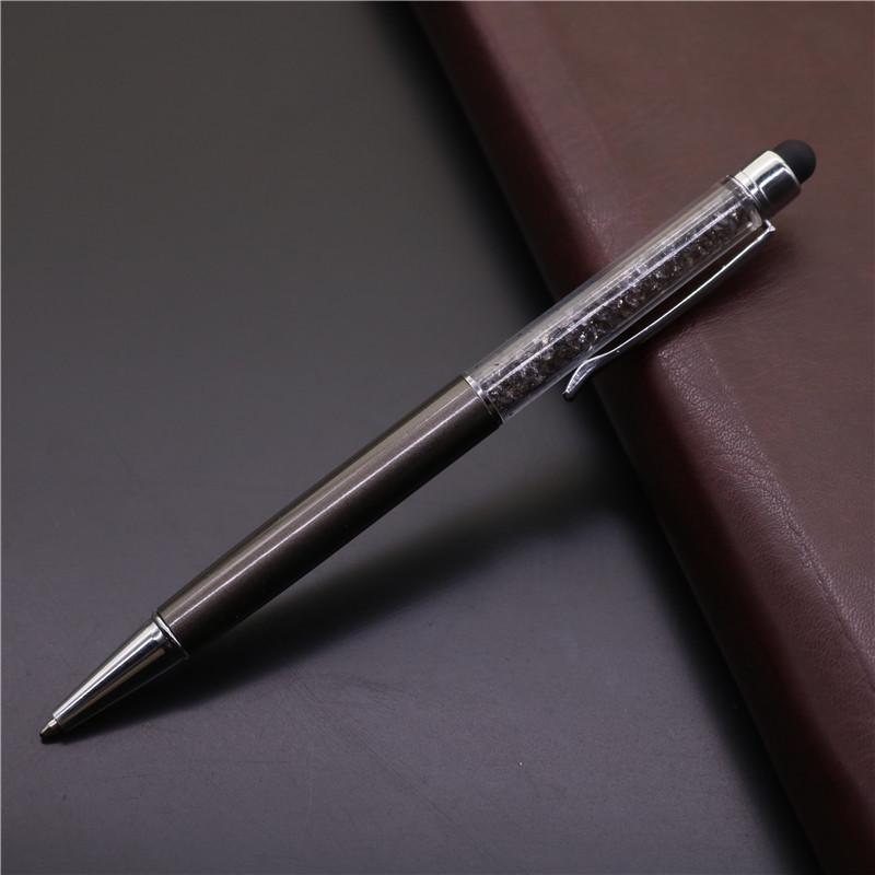 Shuo Lei Kristallen Stylus Pen: Metalen balpen met diamanten accent