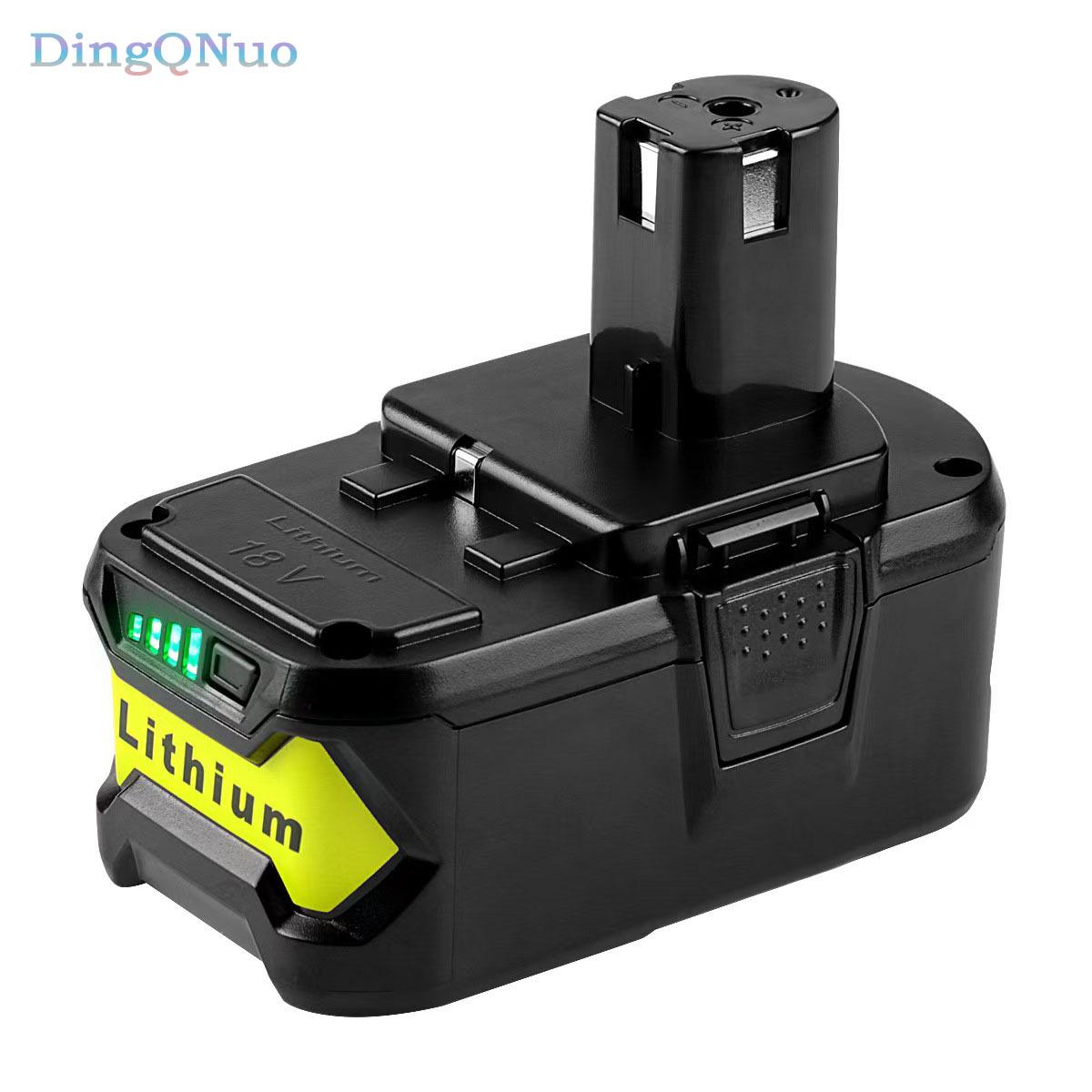 Совместимо с литиевыми аккумуляторами Ryobi 18V P103 P108 для ручной дрели, аксессуары для электроинструмента 5.0Ah