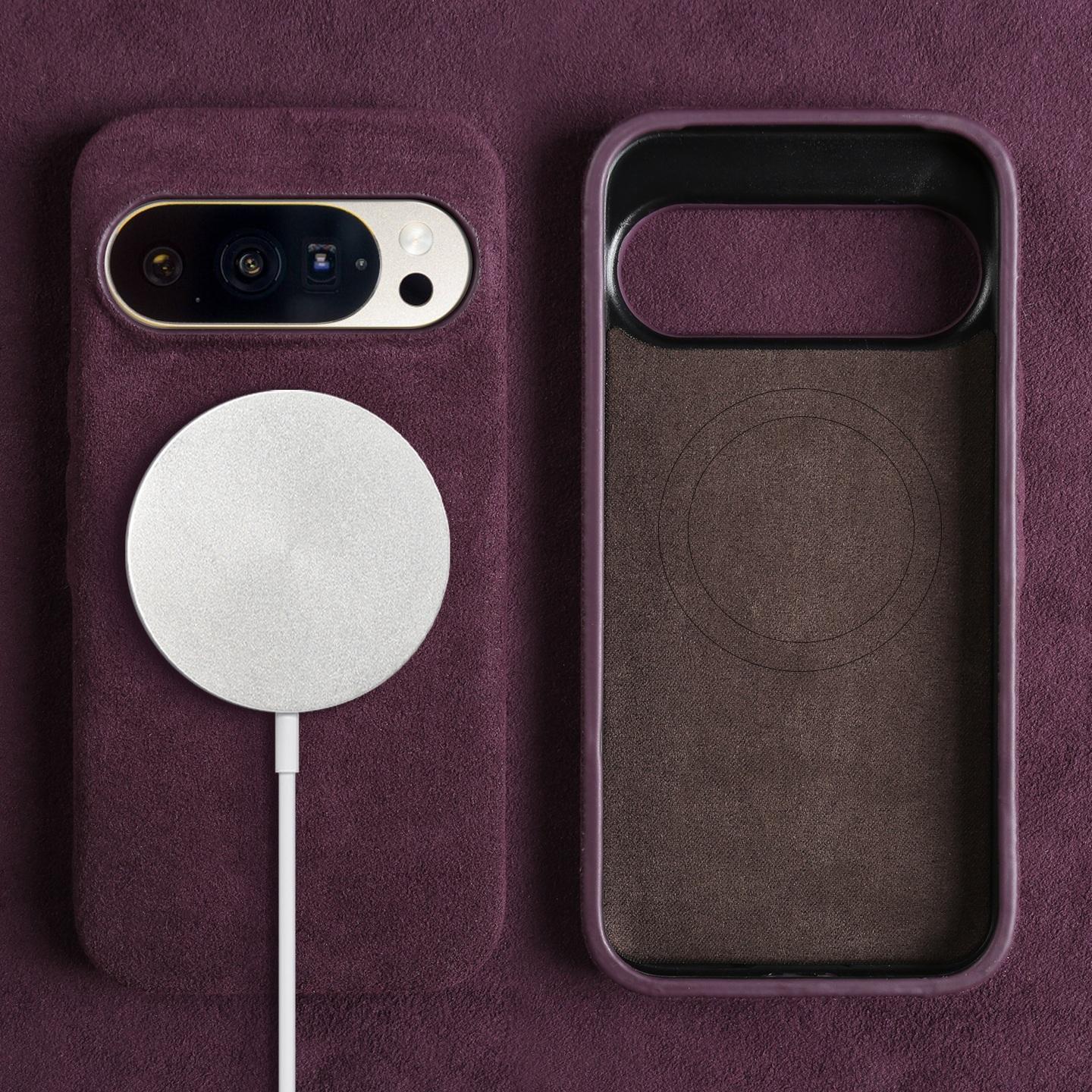 100% Alcantara Leather Magnetic Case for