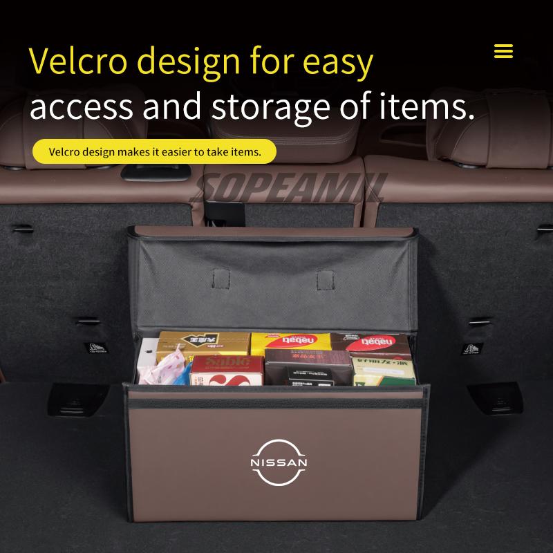 Jgtuh1 Car Trunk Organizing And Storage Box For Nissan Qashqai Juke X-Trail Patrol Note Leaf Altima Maxima Micra Murano Rogue Pulsar