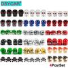DSYCAR 4Pcs/Set Valve Caps for Tires Skull Style Universal Stem Valve Caps Attractive Dustproof Car Accessories Stem Caps1