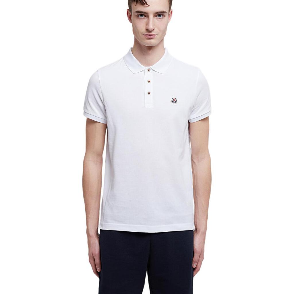 Moncler SS21 Polo Shirts Men's White Moderate 8A7070084556001