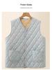 Elegante Herbst/Winter Samtweste für Frauen mittleren Alters - Warm, stilvoll, Oberbekleidung mit Blumendruck.