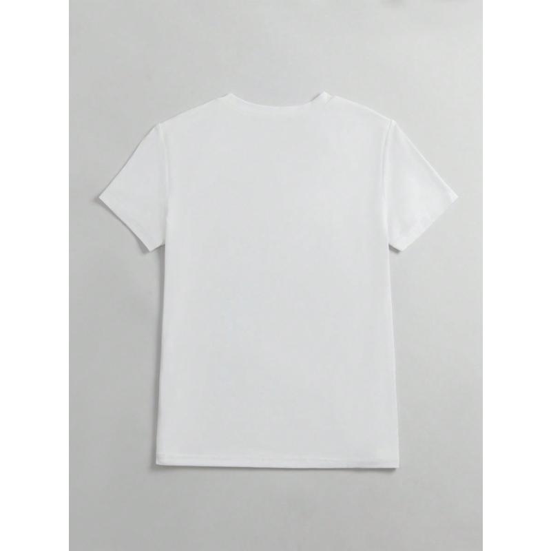Summer Floral Round Neck Women's T-Shirt