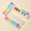 New Hot Premuim Weekly Rainbow Pill Organizer Box Case Storage 7 Day 7 Grids Daily for Medicine Vitamin Fish Oils Supplements
