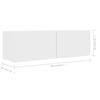 5 piece TV cabinet set white particleboard