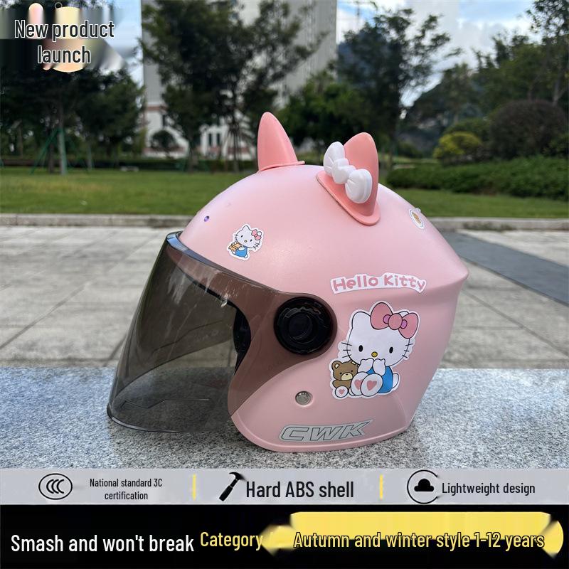 3C-zertifizierter Kinderhelm mit Cartoon-Motiven für alle Jahreszeiten – warm und sicher