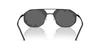 EMPORIO ARMANI Matte Black 30017G58 0EA2147 Sunglasses, Black, Mirror, Red, 58mm,