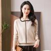 Spring New Fashion Age Reduction Sweater Mom Knitted Bottom Shirt Medium Old Doll Collar Sweater Women's Clothes