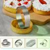5/6/7/8CM Classic 304 Stainless Steel Mousse Ring Cake Mold With Hole Tart Bottom Tower Fruit Pie Quiches Baking Tool