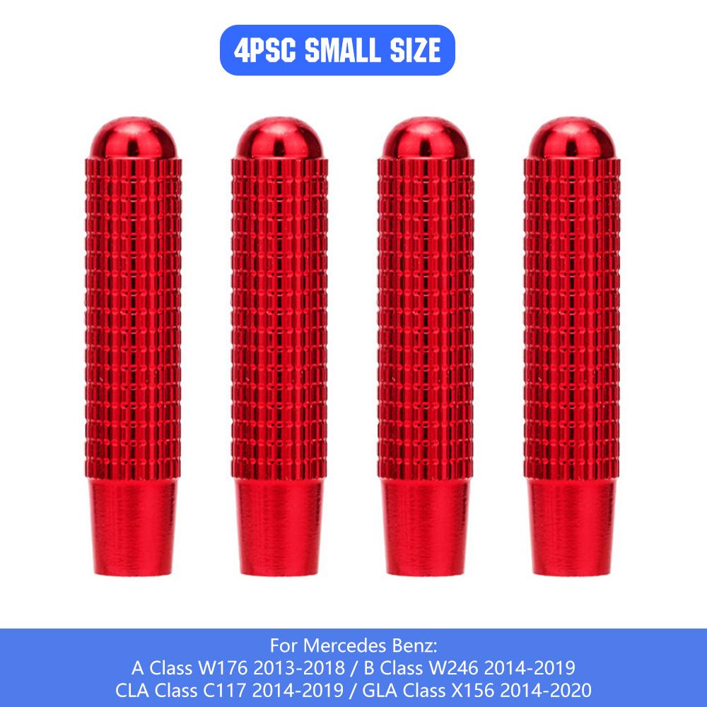 4pcs Car Alloy Door Lock Pins Lock Pin Screw Knob for Mercedes Benz C W205 GLC GLE E W213 CLA GLA A Class Modified Accessories