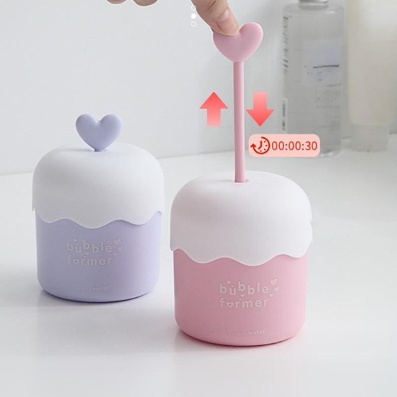 1PC Portable Foaming Cup Bubble Foamer Facial Cleanser Foaming Cup Body Wash Bubble Maker Facial Cleansing Tools.