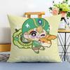 Cute DDigimon Adventure Cushion Cover Washable Linen Pillowcase Soft  for Sofa Bed Cozy Home Room Decor