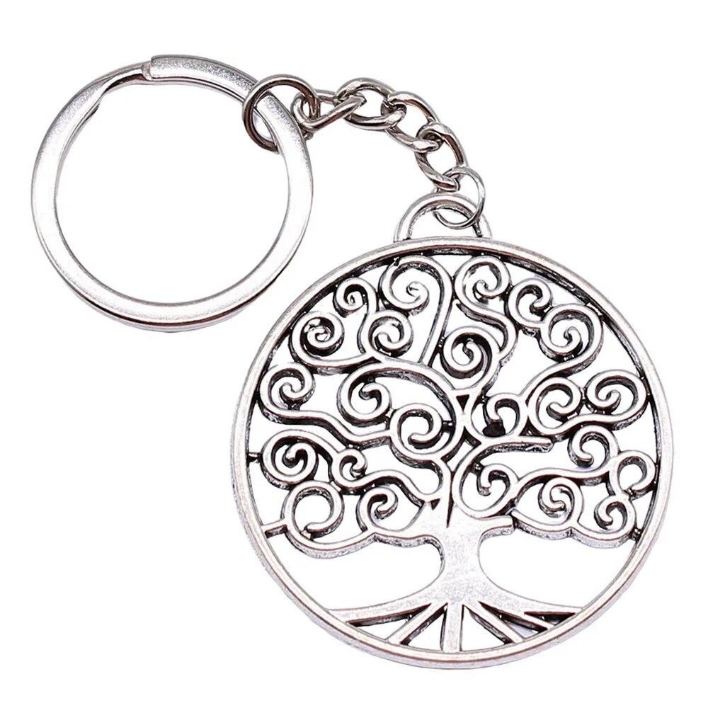 Tree Of Life Klíčenky Ozdoby Předměty Výroba šperků Velikost prstenu 28 mm