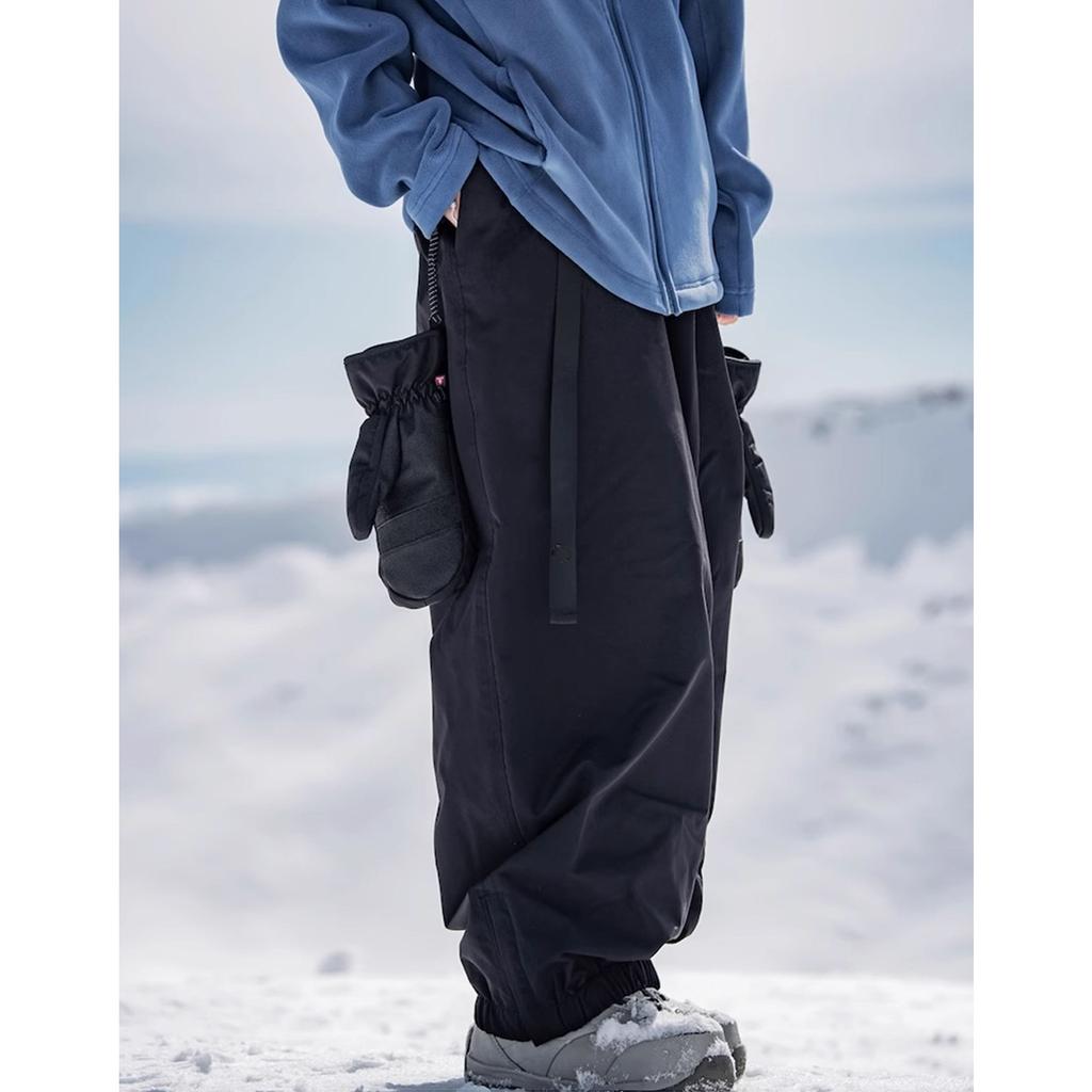 Baggy Ski Pants for Women and Men Waterproof Windproof Snowboarding Pants Insulated Winter Outdoor Hiking Warm Skiing Pants Loose Sport Snow Pants
