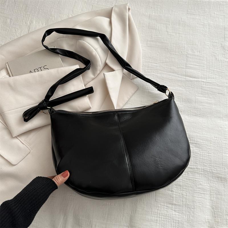 

Vintage-inspired Large Capacity Tote Bag For Women Retro Style Shoulder Bag Pu Leather With Zipper Closure