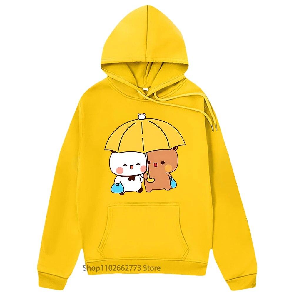 

Толстовка с рисунком медведя панды, толстовки Bubu и Dudu, забавная женская/мужская одежда, весенне-осенняя зимняя повседневная эстетичная одежда FeUnisex 4XL